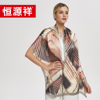 恒源祥 素绉缎真丝长巾HYX016WJ