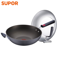 苏泊尔(SUPOR)炒锅不粘锅火红点3代无油烟炒菜锅锅具电磁炉燃气通用 34厘米 PC34H2