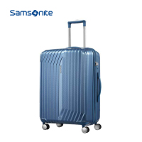 Samsonite/新秀丽 商务休闲拉杆箱RS 男行李箱 独特编制纹理旅行箱 飞机轮拉杆箱BY1 蓝色 20寸