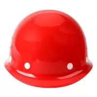 安全帽RS 防砸抗冲击建筑施工工地领导劳保头盔 红色
