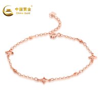 中国黄金 银S925合成立方氧化锆手链