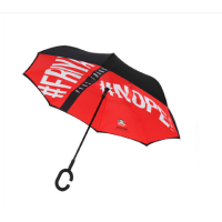 卓一生活大嘴猴 创意卡通反向雨伞PFU015 红色 PFU015-4(XF)