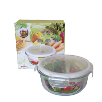 幸福一家人耐热玻璃保鲜盒650ml单个MY-028