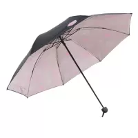 天堂 黑胶太阳伞曼陀情深三折晴雨伞33640E 单个装