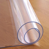 水晶垫板桌子用水晶板磨砂桌面胶垫软胶保护垫板透明软玻璃茶几垫板台面桌布厚度7.2*1.4