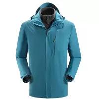 凯乐石(KAILAS)-KG110200秋冬新品冲锋衣男三合一两件套防风防水透气保暖徒步登山服玉石蓝