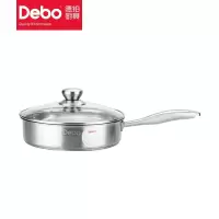 德铂(Debo) DEP-608 亚斯不锈钢平底煎锅 24cm(H)