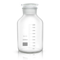 茶花(CHAHUA)广口磨口玻璃瓶5000ml 10斤 gk