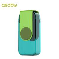 ASOBU 塑料杯 JB300进口水杯随手杯果汁杯宝宝儿童水杯幼儿园吸管杯喝水杯带吸管饮水杯 290ML 绿色