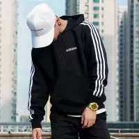 Adidas阿迪达斯卫衣男2020新款正品运动连帽卫衣套头衫男装DU0498