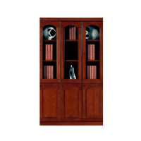 桃木贴皮三门文件柜