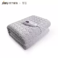 苏宁极物琴岛电热毯单人双人安全定时双温双控除螨除湿电热毯 170X140cm 珊瑚灰
