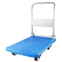 瑞采 重型仓库托运手推置物小拖车承重600斤/900*600*900mm-蓝色(单位:个)