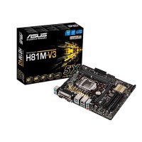 华硕(ASUS)H81M-V3 DDR3 全接口1150电脑主板 双PCI槽H81替B85主板