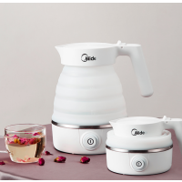 美的MK-SH06Simple101可折叠式电热水壶旅行宿舍小型迷你家用便携式自动断电烧水壶