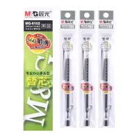 晨光(M&G)文具黑色0.5mm中性笔芯 签字笔替芯 水笔芯(Q7/6600适用) 20支/盒MG6102