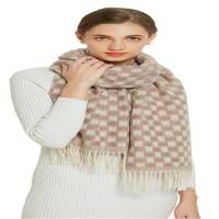 芳恩精品围巾手套套装 A-ZH2008女：卡其色围巾+卡其色手套/男：灰色围巾+黑色手套