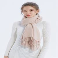 芳恩珍品围巾手套套装 A-ZH2009女:玉粉围巾+黑色手套/男:深灰围巾+黑色手套