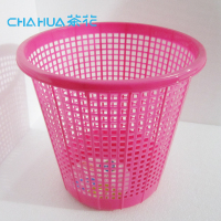 茶花(CHAHUA) 1227 塑料卫生桶 垃圾桶 纸篓子 颜色随机 3个装