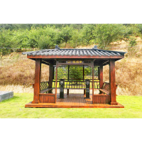 户外仿古式休息亭（整体拼装）宽3.6*长5.2*高4.2米