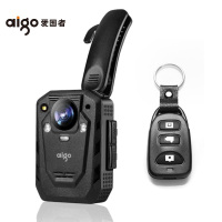 爱国者(aigo)执法记录仪DSJ-T6 64G 红外夜视超清1296P便携加密激光定位录音录像拍照对讲 高清 黑色