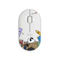 罗技(Logitech) pebble熊猫滚滚鼠标盖板-白色