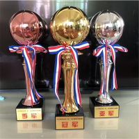 贝利祺 高档篮球奖杯金银铜定制足球奖杯MVP金球奖NBA比赛奖杯创意奖杯 YC