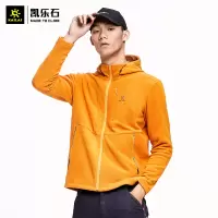 凯乐石户外抓绒衣男摇粒绒长袖外套透气保暖舒适开衫连帽运动卫衣