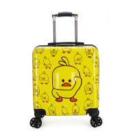 定制款小黄鸭卡通拉杆箱行李箱20寸万向轮小黄人儿童登机箱