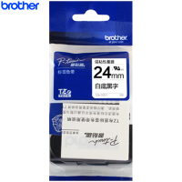 兄弟(brother)TZe-S251原装标签色带 白底黑字24mm 强粘性色带 色带/碳带