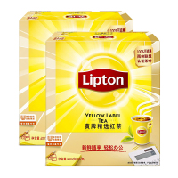 Lipton/立顿红茶 黄牌精选红茶茶袋泡茶S100包200g*2盒
