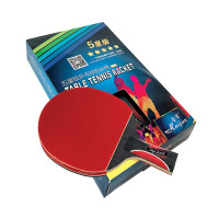 会军(Huijun)-HJ-L117-五星级乒乓球拍直拍横拍 有拍套（单块装）红色