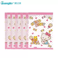 广博(GuangBo) KT81009 骑马钉记事本5本装 25K/38页hello Kitty猫软抄本日记本笔记本