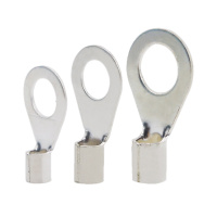 冷压接线端子 OT95-12 圆形裸端头 开口铜鼻子 O型线耳 接线鼻 黄铜镀银 50只/包