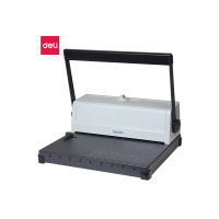 得力（deli）3889 双线铁圈文件装订机 34方孔挂历台历打孔机