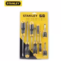 史丹利 Stanley STHT92002-8-HC 6件铬钒钢胶柄螺丝批带测电笔套装STHT92002-8-HC