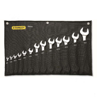 史丹利 Stanley 93-613-22 13件套公制精抛光开口扳手(包装数量 1套)