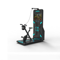 酷客 暗黑魔轮 vr动感单车虚拟骑行 自行车vr设备