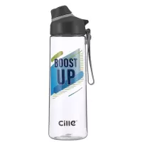 希乐(Cille) XL-2022 塑料水杯 便携夏天随手杯 太空杯 850ml 2个/盒 颜色随机(计价单位:个)