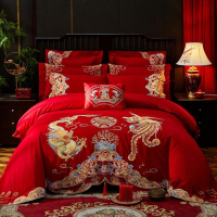 圣之澜婚庆绣花四件套SL-C519 2m*2.3m