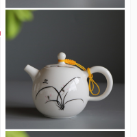 陶瓷茶杯家用水杯马克杯带盖泡茶杯子办公杯会议杯定制(颜色随机)