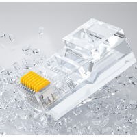 山泽(SAMZHE) 六类 非屏蔽 100个/盒 *10盒装 AP-S66 水晶头