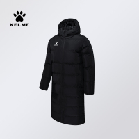 KELME/卡尔美足球服训练大衣运动棉服男长款棉袄冬季保暖棉衣外套