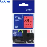 兄弟(brother)TZe-461原装标签色带/碳带 红底黑字36mm