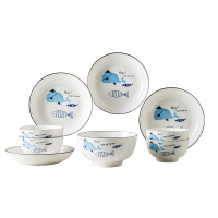 菲米·生活（PHMI）快乐鱼生 陶瓷餐具套装FM-TC2012