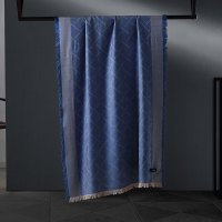 BOSSHUGO BOSS LOGO提花披肩(蓝) HBPJ-002