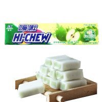 森永HI-CHEW嗨啾香口软糖苹果味57g*12条 可选零食不粘牙水果软糖