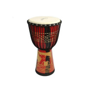 紫木羊皮非洲鼓儿童幼儿园初学者丽江手鼓专业打击乐器棕色12寸
