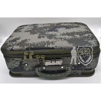 文苏 迷彩箱政工指挥箱指挥作业箱作业箱迷彩折叠指挥箱带支架473615 单个装