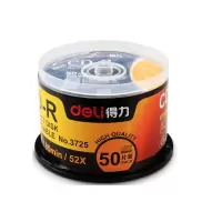 得力(deli) 空白光盘CD-R刻录DVD光盘车载MP3刻录碟 盒装 CD-R(50片3725)